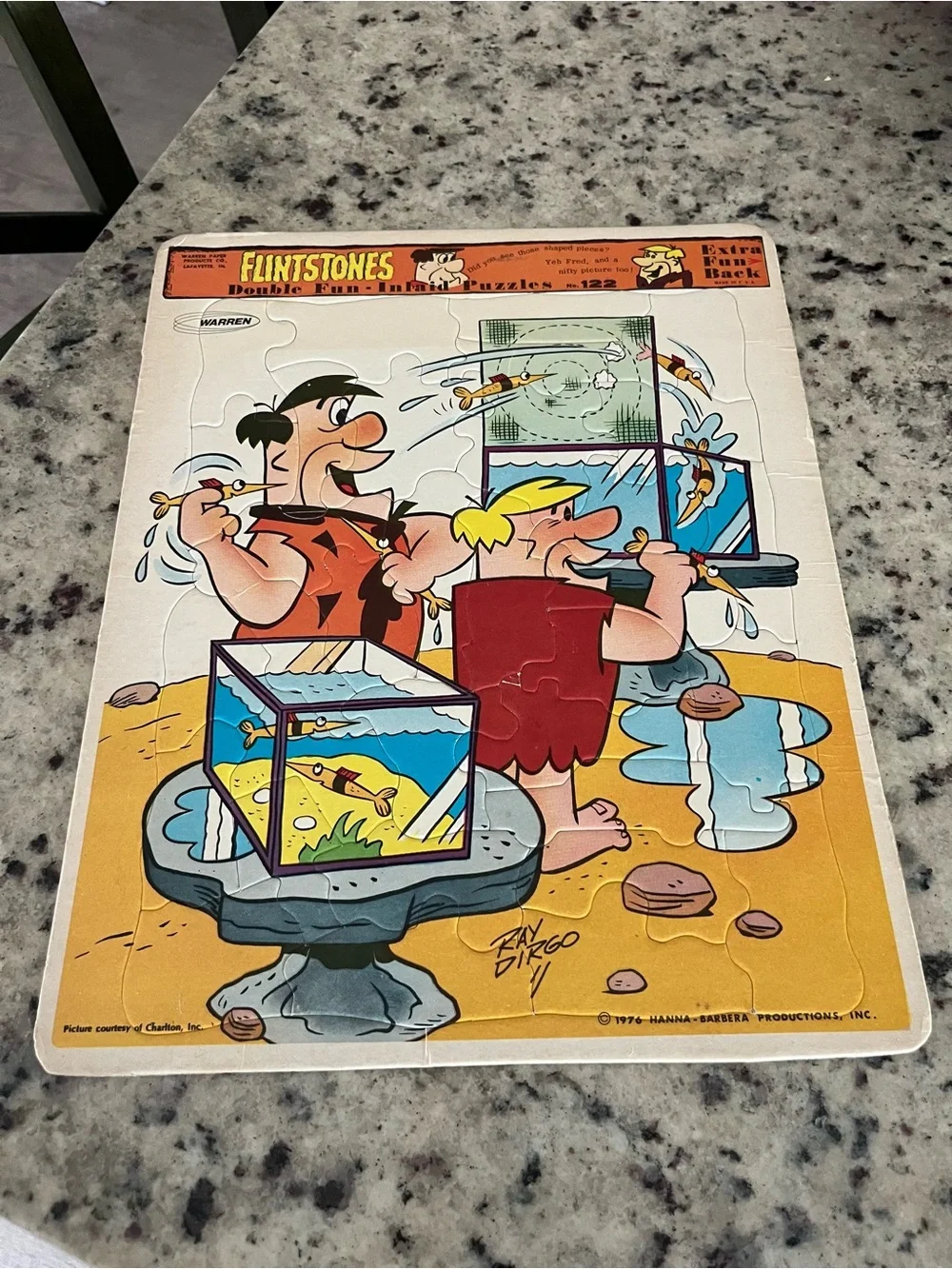 VTG. Warren Paper Products “ Flinstones” Puzzle